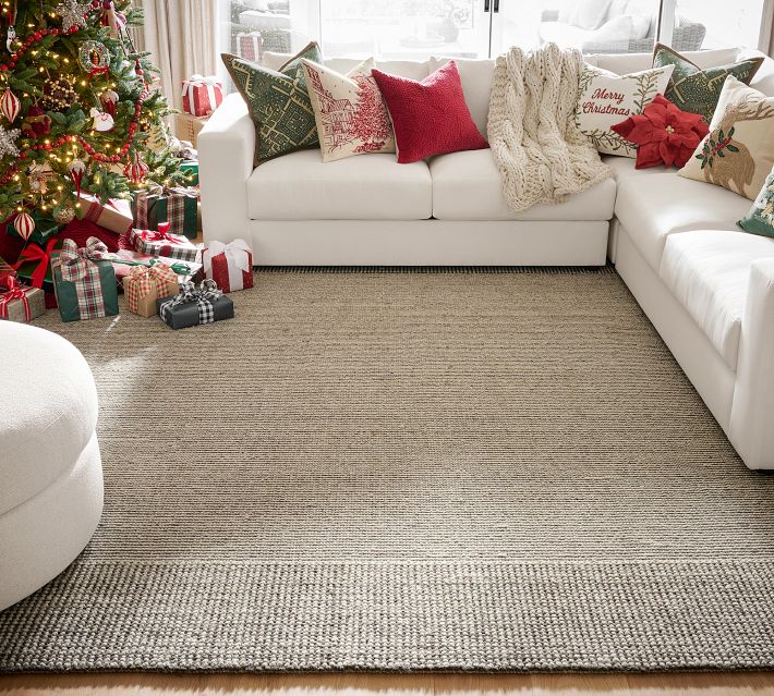 Pottery Barn Chunky Wool Jute Rug