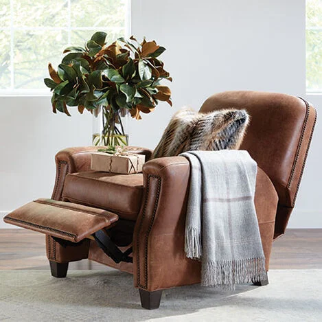 Ethan Allen Marcus Leather Recliner
